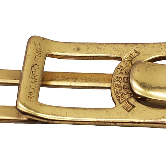 Sailboat Vintage Tie Clip Boating Gold Tone Tack Bar Chain Uneek - Picture 4 of 8